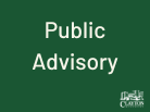 Public Advisory