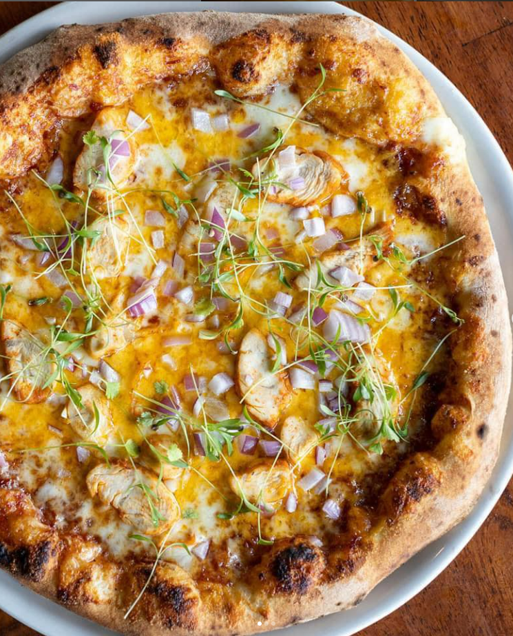 Peel BBQ Chicken Pizza