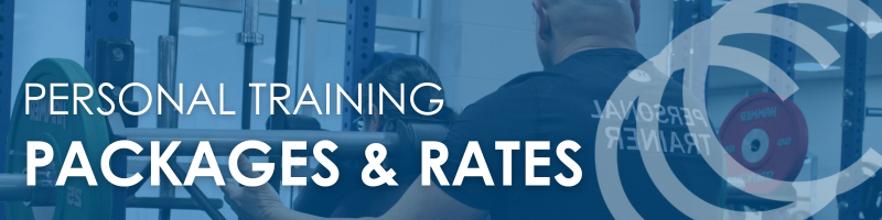 Personal Training Packages & Rates Website Banner