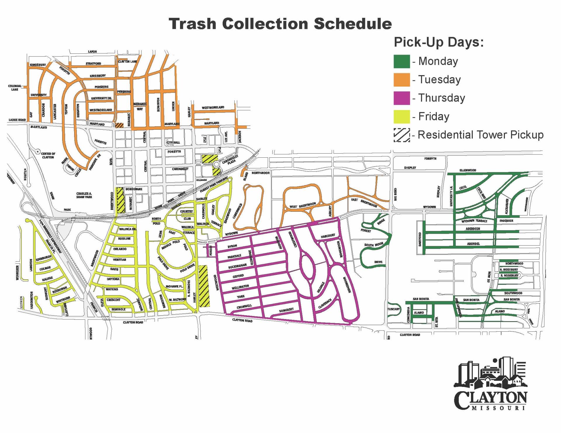 Trash Collection Schedule Map